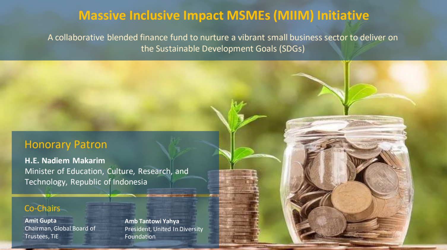 Massive Inclusive Impact MSMEs (MIIM) Initiative